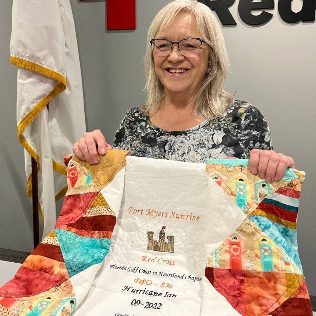joy barber with fot myers quilt