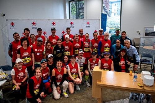 group photo of team red cross