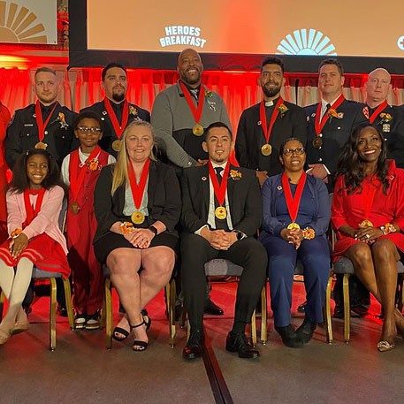 2023 class of heroes at the annual Red Cross Heroes Breakfast