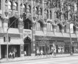 Black and white old photo of American Red Cross of Greater Los Angeles first headquarters on South Broadway in downtown Los Angeles