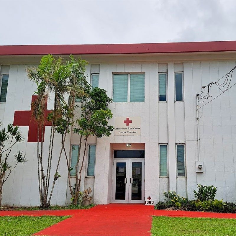 Guam Red Cross office front of building