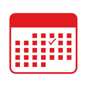 Red calendar icon