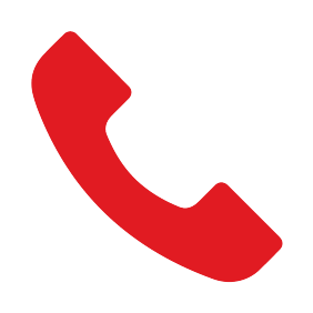 Red phone receiver icon
