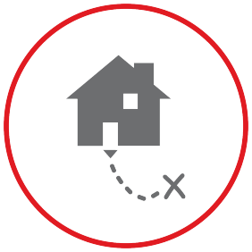 Home fire escape plan icon