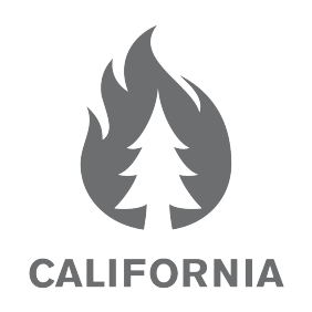 California wildfire icon