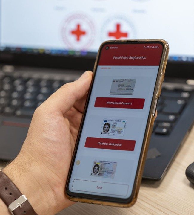 A person is holdeing a cell phone that is displaying the AccessRC screen