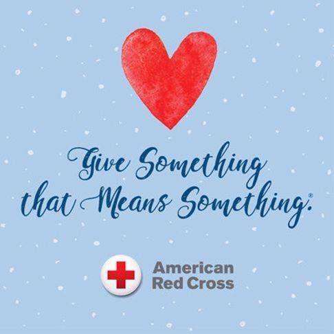 Red Cross Give Something That Means Something campaign logo