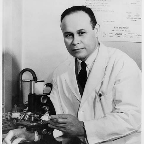 Dr. Charles R. Drew medical director of the first American Red Cross blood bank.