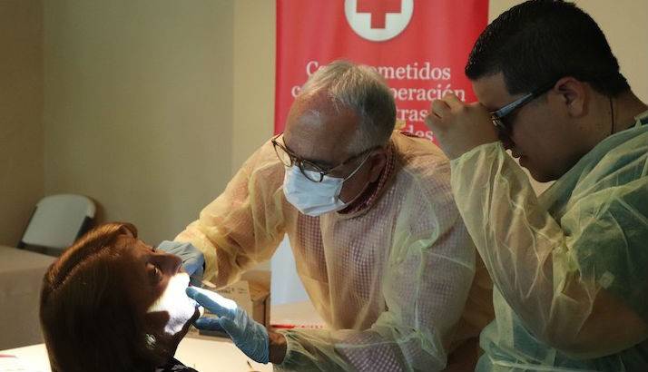 The University of Puerto Rico Medical Science Campus in a health fair in Coamo, Puerto Rico where they used telemedicine equipment and conducted health screenings.