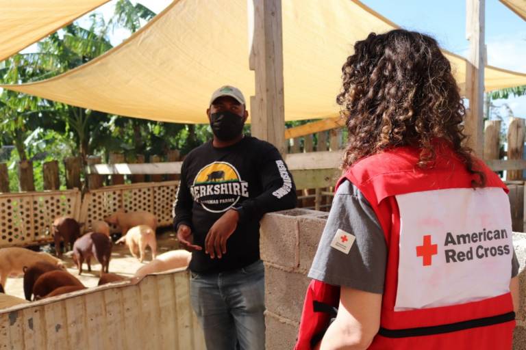 Terrance Roberts had just gotten into business when Hurricane Dorian did major damage to his farm.