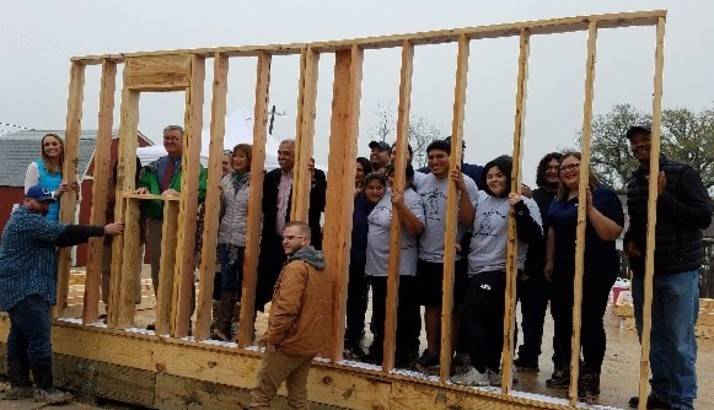 Red Cross funding the Golden Crescent Habitat for Humanity to rebuild destroyed homes for Hurricane Harvey. 