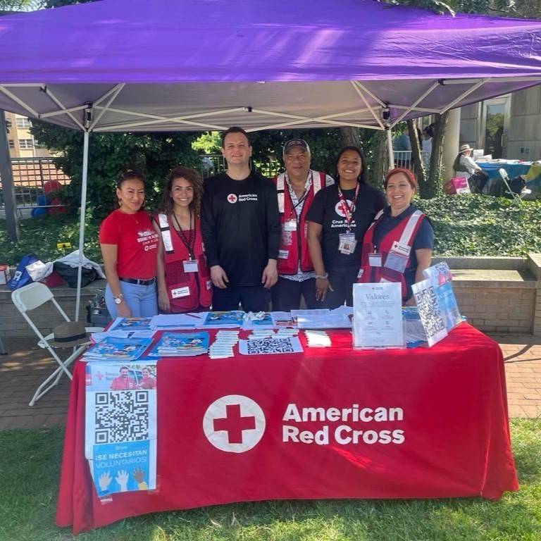 Deivid Ocampo played a role in informing attendees about the launch of the new American Red Cross chapter in DC