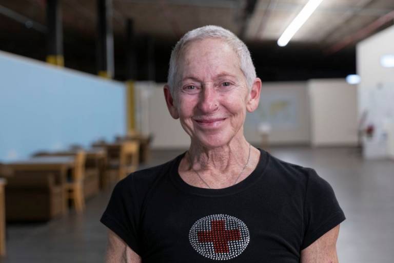 Red Cross volunteer Paula Labov