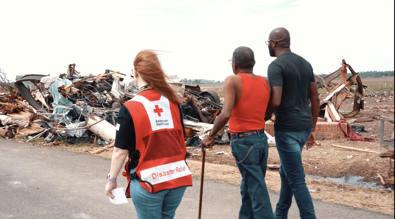 Ty and family were helped by Red Cross volunteers