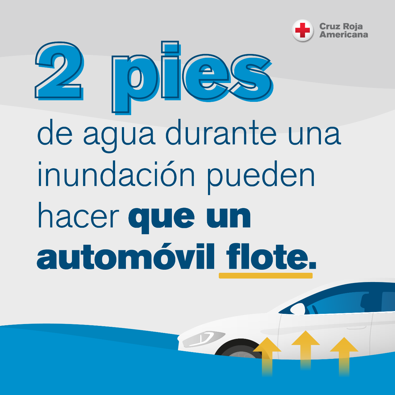 2 pies de agua durante una inundacion pueden hacer que un automovil flote