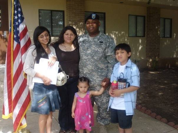 Towler Family takes a portrait at Ft. Hood Texas just months before a permanent change of station to Germany.