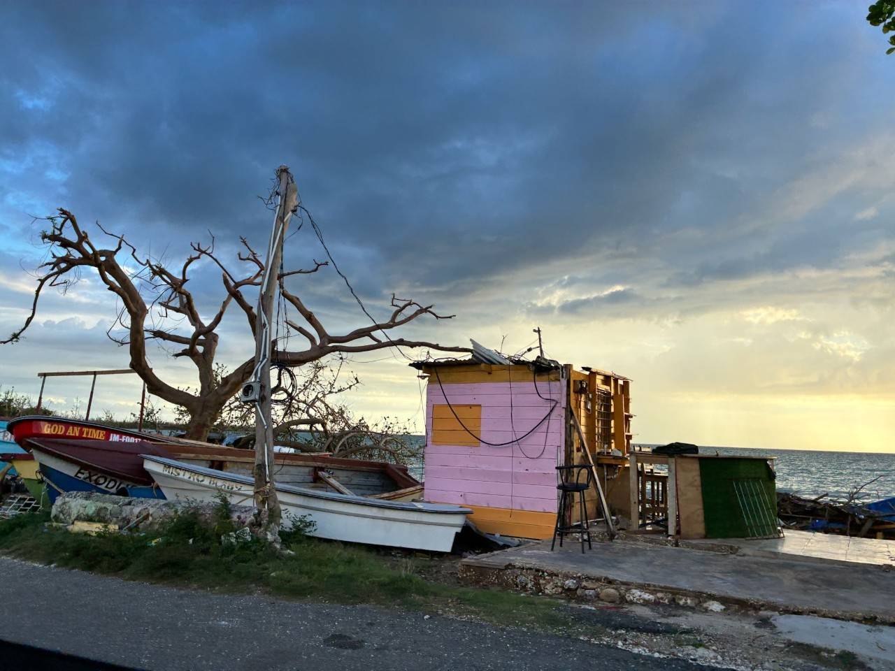 Rubble left behind after Hurricane Melissa.
