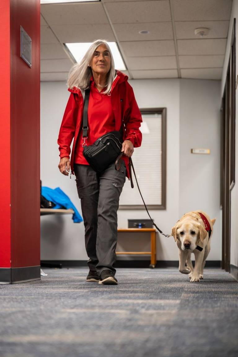 Woman and her dog