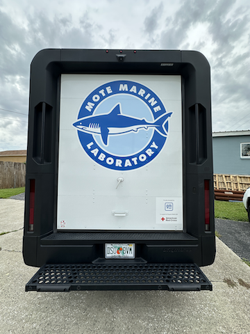 Back of donated van.