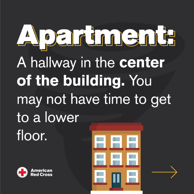 Graphic - sheltering in an apartment