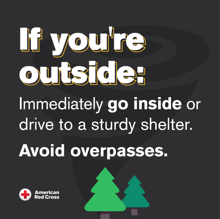 Graphic - sheltering outside