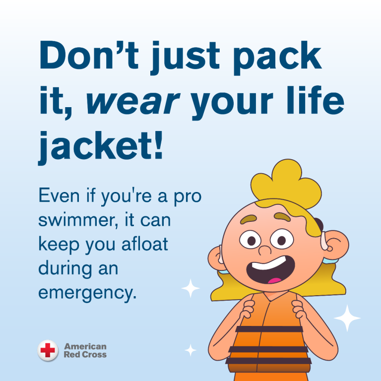 graphic telling you to wear your lifejacket