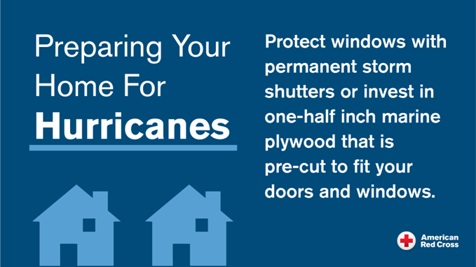 Graphic outlining how to protect your home from a hurricane