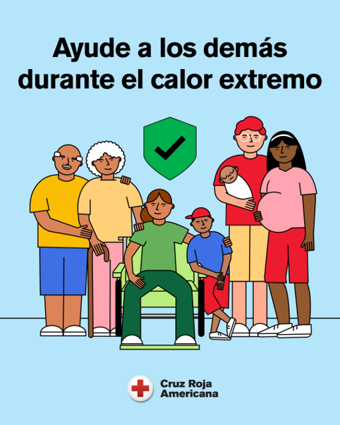 Gráfico – cómo ayudar a otras personas durante el calor extremo