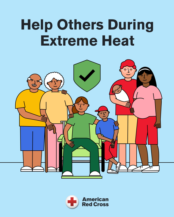 Graphic – helping others in extreme heat