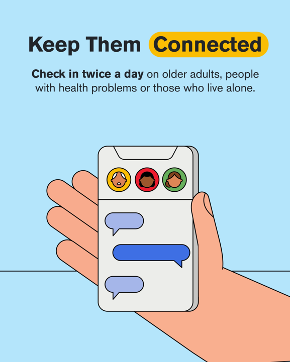 Graphic – stay connected