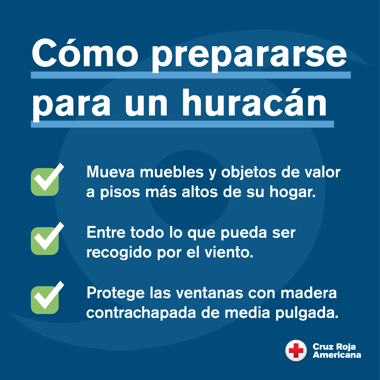 Gráfico explica cómo prepararse para un huracán