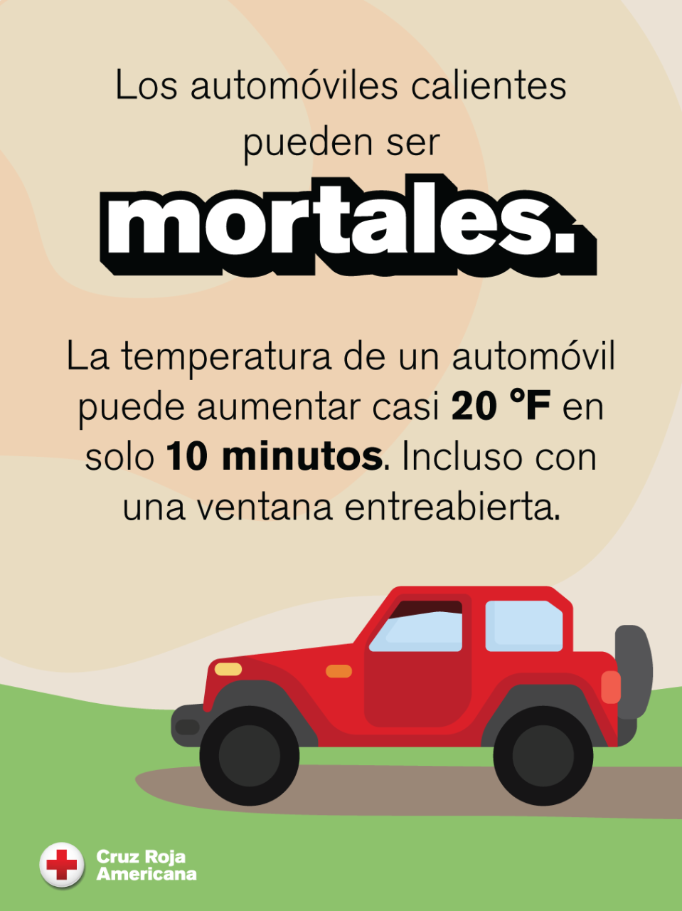 Advertencia gráfica: los vehículos calientes pueden ser mortales