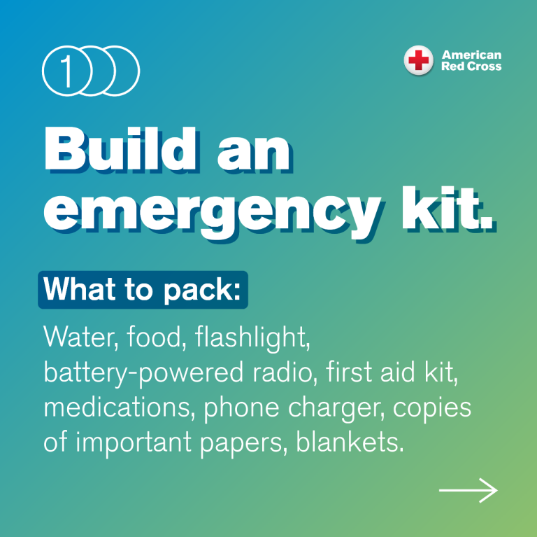Graphic – build an emergency kit