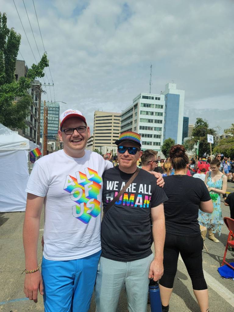 Kyle and his husband Peter