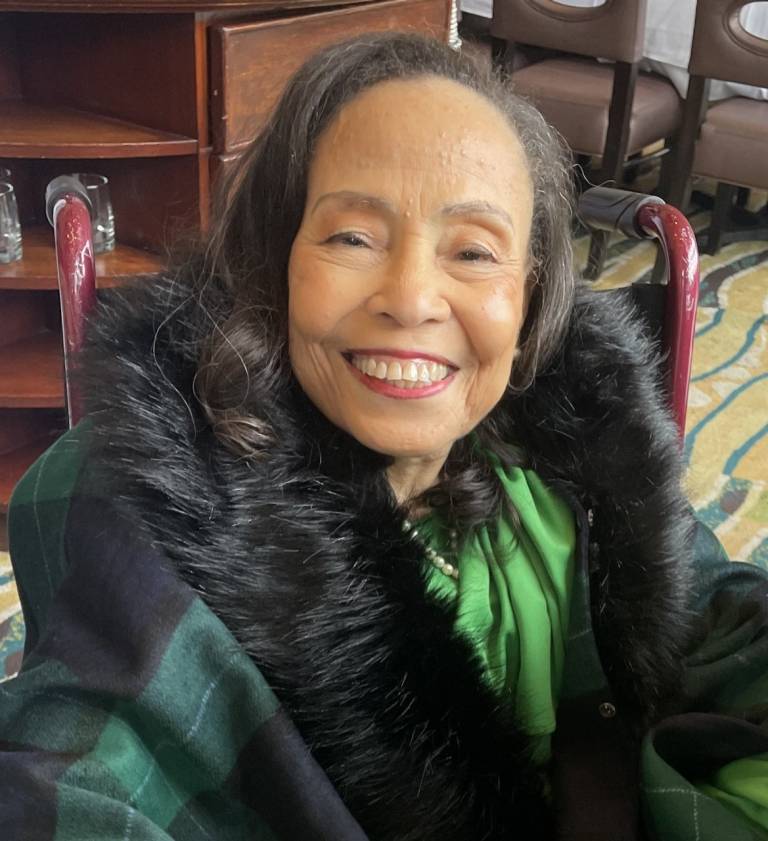  Patricia McGill, an older woman, in a portrait taken on her own.