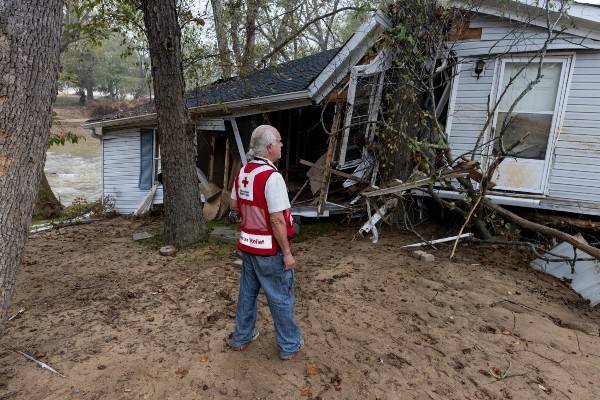 A destroyed home.