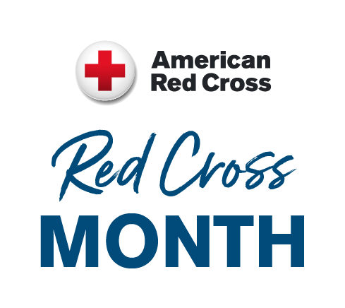 Red Cross Month logo