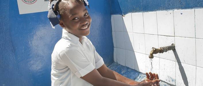 Washing hands