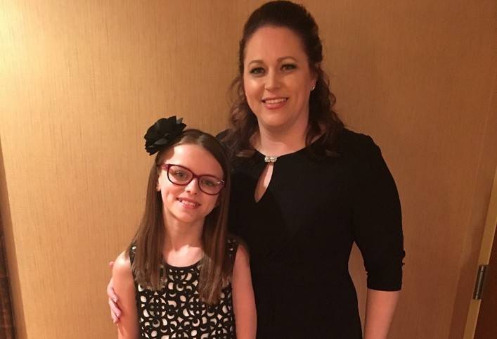 Lily Dotson and her mother