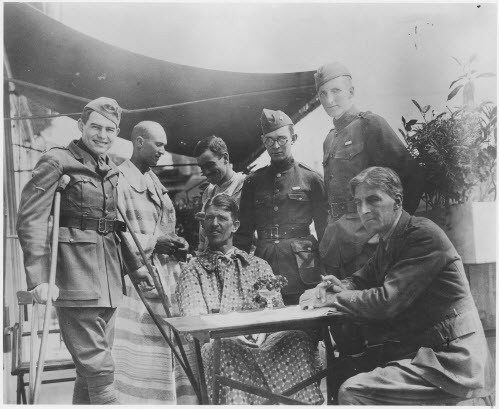 Image of Earnest Hemingway in World War I