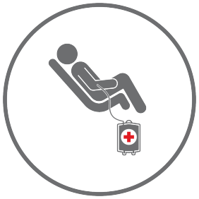 Blood donation icon.