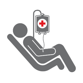 Blood recipient icon