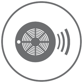 smoke alarm icon.