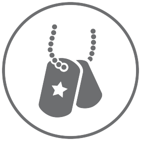 Dog tags icon.