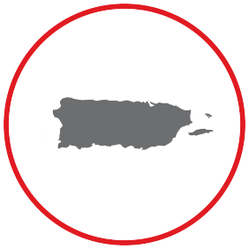 Gráfica de la isla de Puerto Rico