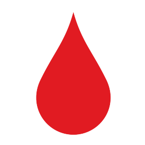 Icon of a blood drop.