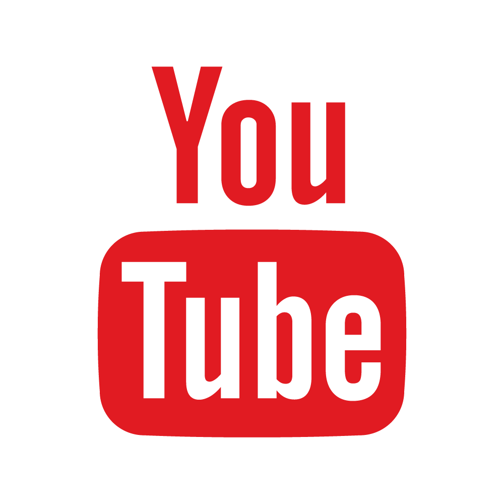 YouTube logo icon.