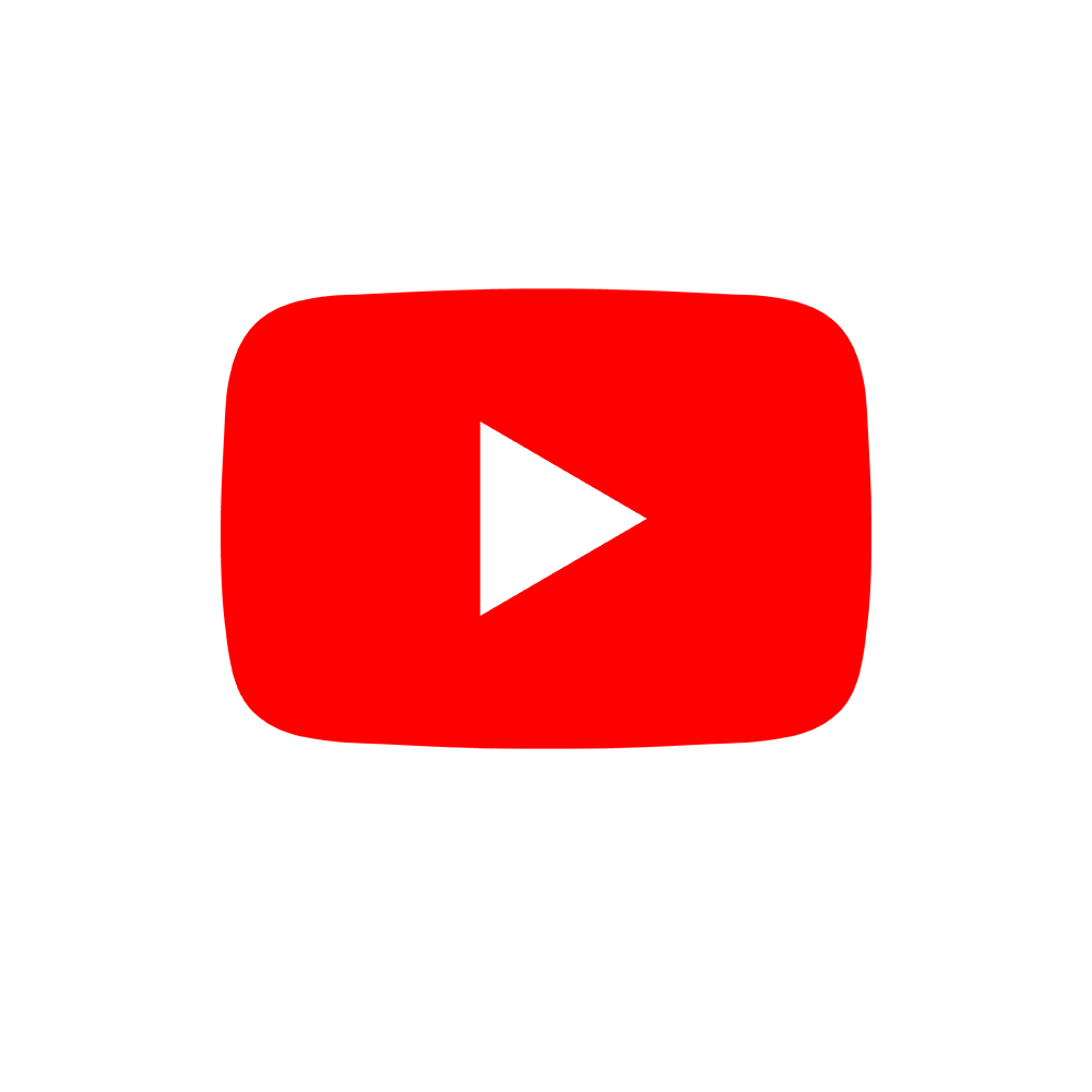 YouTube logo icon.