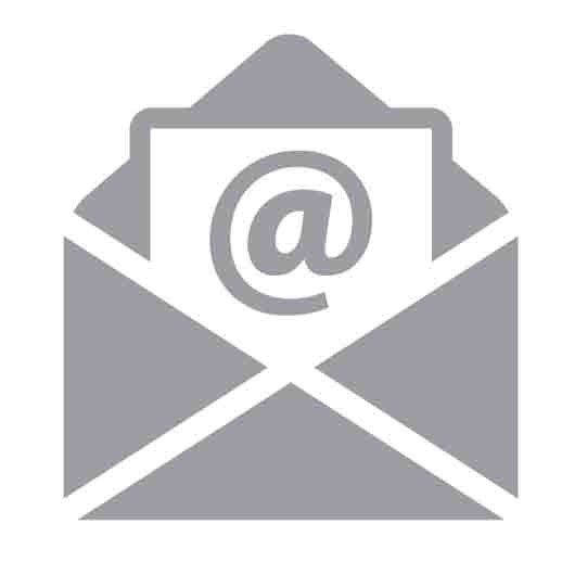 Icon of envelope with a letter inside 