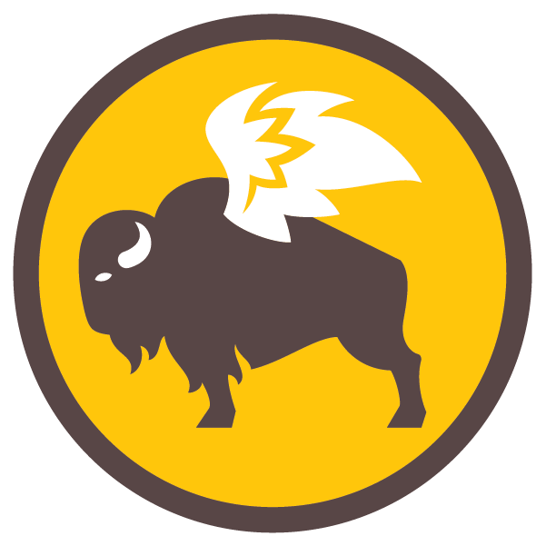 Buffalo Wild Wings logo - a buffalo with wings